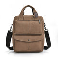 Men Vintage Canvas Messenger Bags Men Crossbody Shoulder Bag Solid Male Handbag Designer