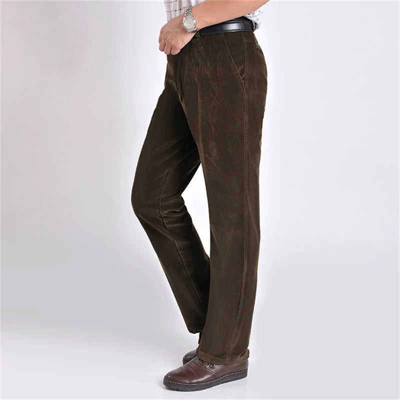 Men spring and autumn corduroy business casual pants