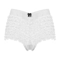 Adult Sexy Sissy Underwear Lace Ruffle Dance Shorts Elastic Waist Translucent Boxer Shorts Lingerie Crossdressing Paneities