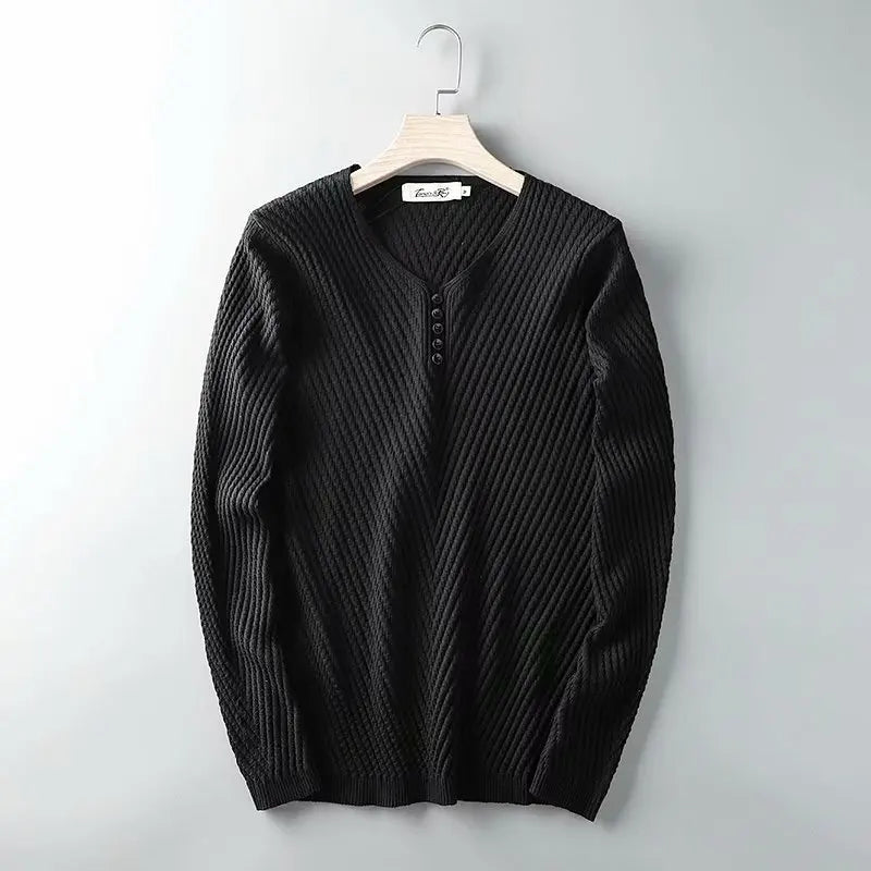 Sweaters Pullover Men Solid Warm Slim Fit Sweater Men Knitwear Pull Comfortable Knitted Outwear