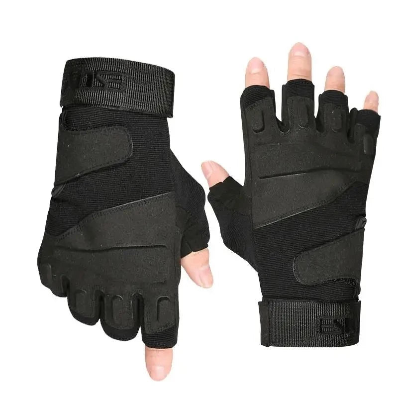 Gloves Slip Resistant Sports Half Finger Gloves Fitness Camping Riding Gloves