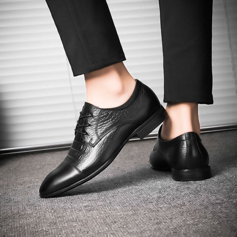 Genuine Leather Mens Casual Shoes Business Formal Shoes Evening Dress Luxury Shoes Designer