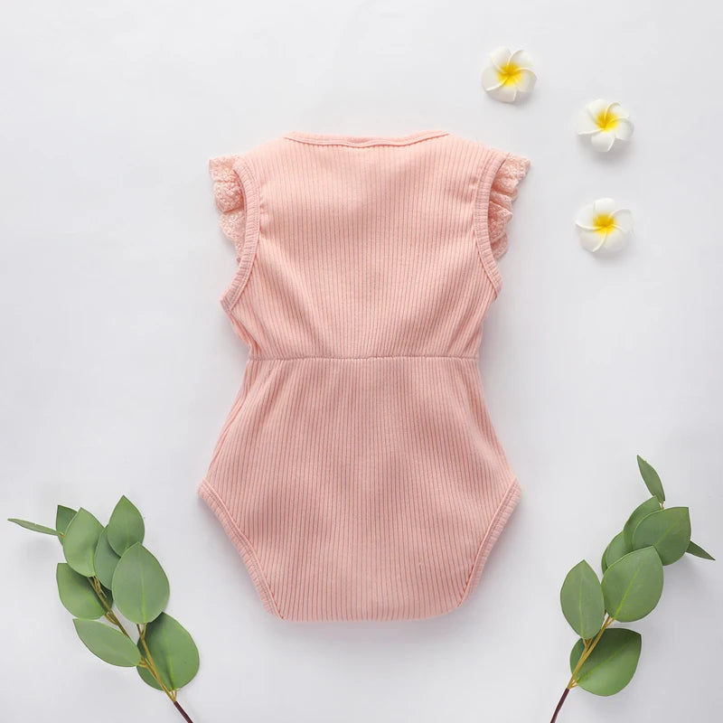 Baby Girls Clothes Summer Outfits 0-18M Bow Cotton Baby Romper Baby Clothes Jumpsuit For Infant Clothing