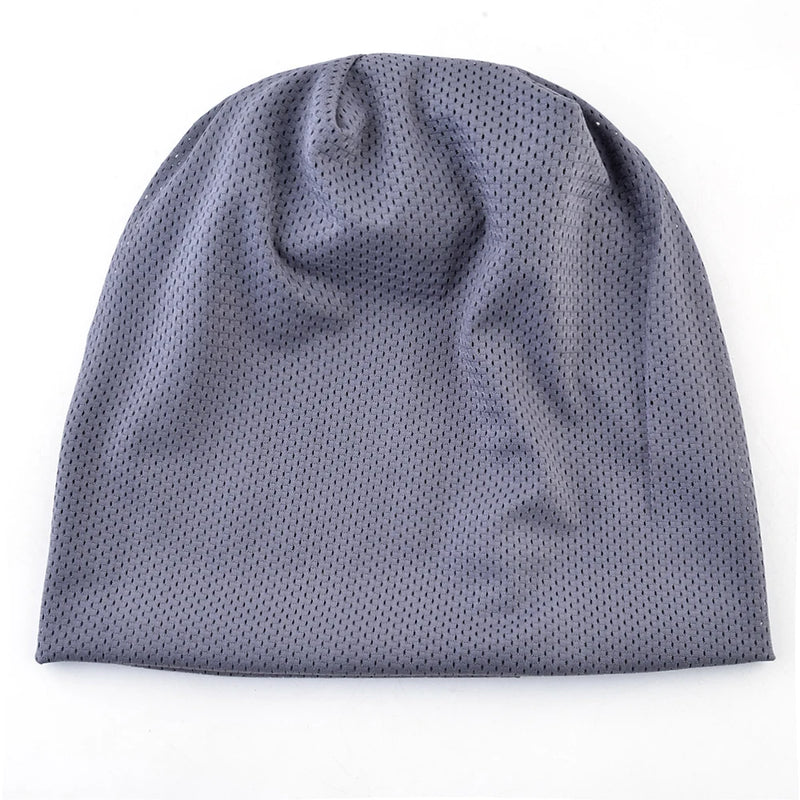 Spring Autumn Beanies Hats for Women Solid bone Hat Outdoor Thin Skullies Breathable mesh Soft Hip Hop