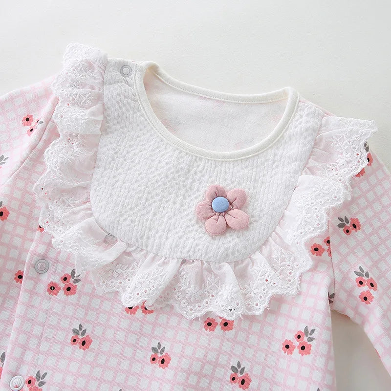 Newborn Infant Baby Girls Clothes Lace Summer Rompers Jumpsuit Sunsuit Summer Baby Girls Clothes