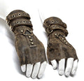 Men Cosplay Retro Gloves Steampunk Men Arm Guard Rivet Gloves Belt Buckle Adjustable