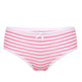 Womens Briefs Panties with Ribbon Bowknot Underpants Navy Style Stripe Middle Waist Cotton Undergarment Underwear