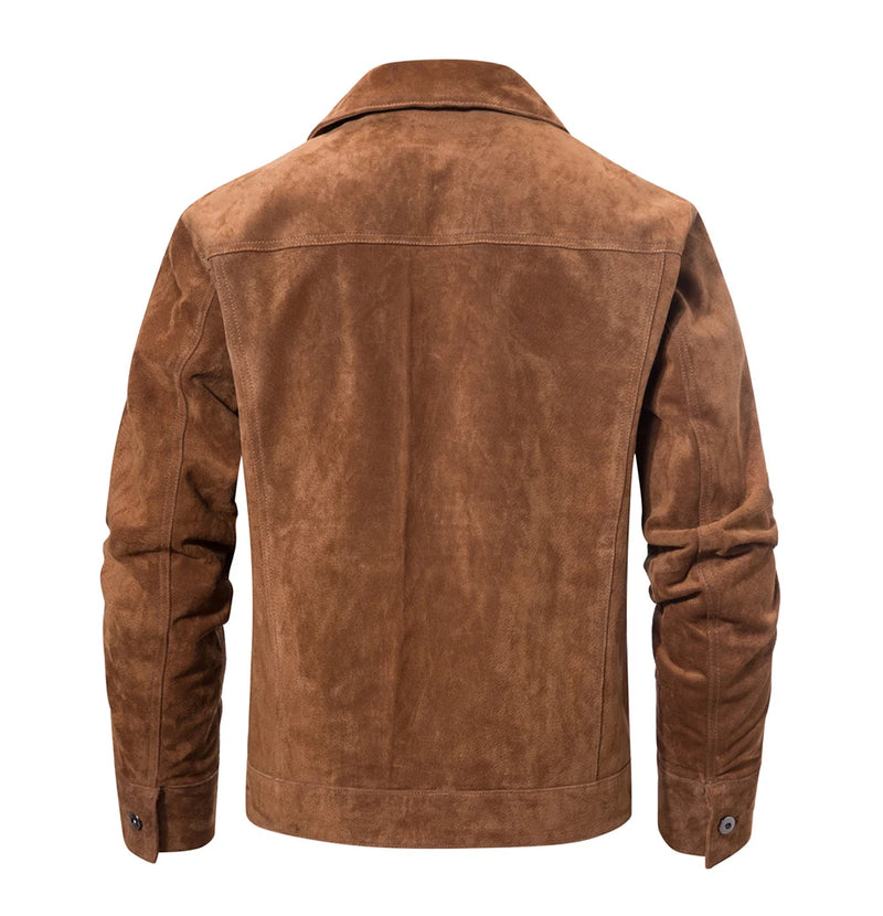 Men Genuine Leather Jacket Coat for Men