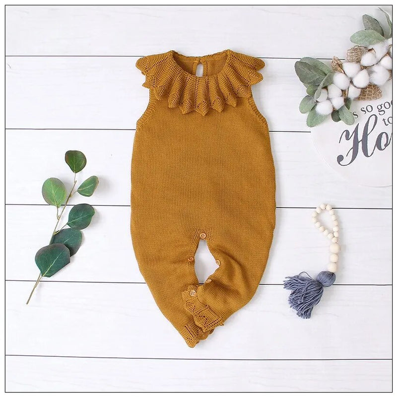Kids Autumn Spring Sweater Knitted Baby Boy Girl Winter Knitted Rompers Soild Infant Newborn Winter Pullovers Infant Winter Tops