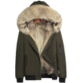 Men Parkas Winter Thicken Warm Fur Outdoor Hooded Short Jacket Fur