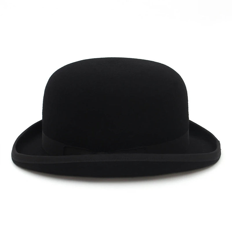 Wool Felt Derby Bowler Hat For Men Women Satin Lined Party Formal Fedora Costume Magician Hat