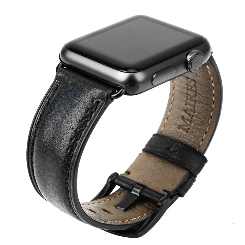 Genuine Leather Band For Apple Watch Series 7 6 SE 5 4 3 Men & Women iWatch Strap Watchband