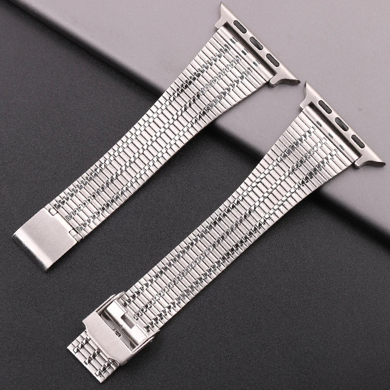 Stainless Steel Bracelet For Apple Watch Band Serie 8 7 6 5 4 Se Strap wIwatch Watchband