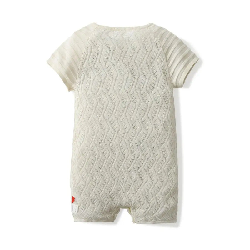 Little Boys Girls Summer Cotton Baby Knit Sweater Romper Infant Jumpsuit Clothes