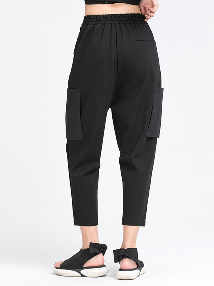 Split Harem Trousers New Loose Fit Pants Women Tide Spring Summer