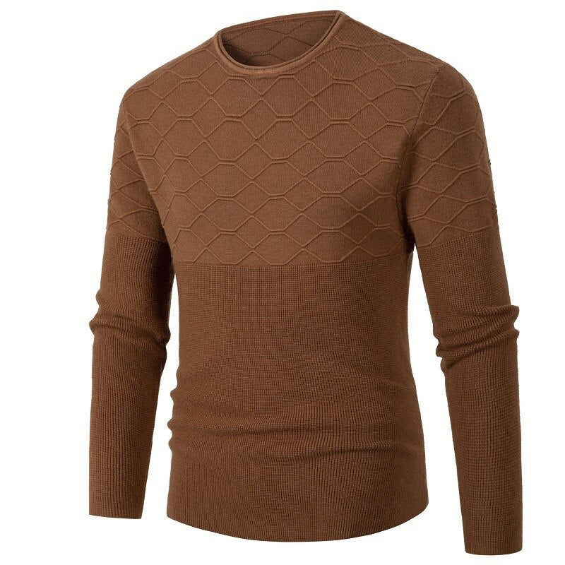 Sweater Mens O-Neck Pullover Slim Fit Knittwear Long Sleeved Sweaters Casual Autumn Winter Knitted Male Pullovers