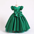 Children Dresses for Girls Wedding Princess Ball Gown Elegant Puff Sleeve Formal Party Prom Dress for Teen 4-14 Years Costumes