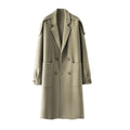 Winter Double side wool coat thicken trench coat men's smart casual woolen jacket