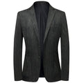 Men Casual Blazer Suit Corduroy Slim Fit Youth Leisure Suit Jacket