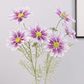 6Pc Hand Feel Gesang Flower Real Touch Artificial Flowers Cosmos for Home Desktop Decoration Bridal Bouquet Wedding Party Floral