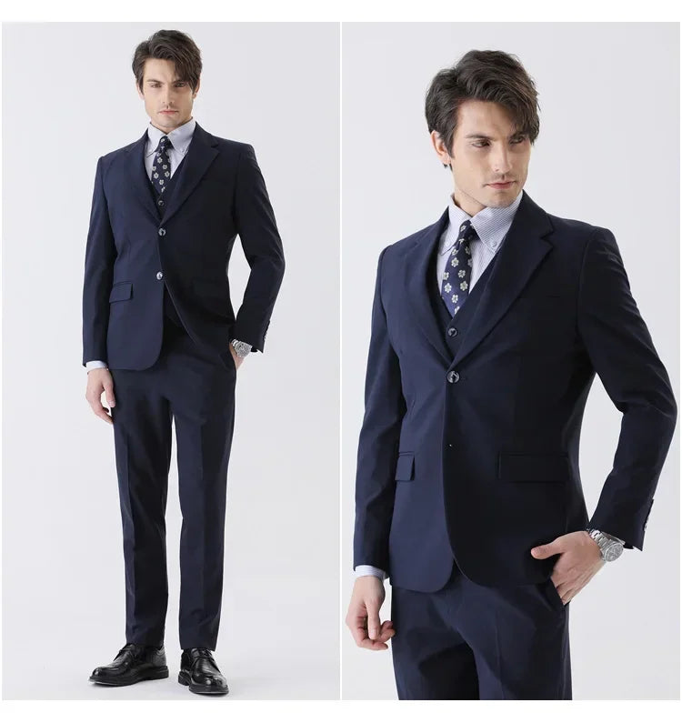 Men's Business Gentleman Casual Slim Professional Suit Elegant Suit