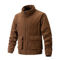 Men's corduroy Windbreaker Camping Man Coat Tactical Clothing Heating Casual Windbreak Outdoor Cardigan Coats