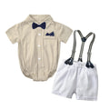 Baby Boy Formal Clothes Set Bow Infant Toddler Baby Summer Suit Party Birthday Baby Clothes 0-2Y