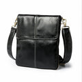 Leather Casual Bag Men's Handbag Crossbody Shoulder Messenger Bag Zipper Pack For Travel