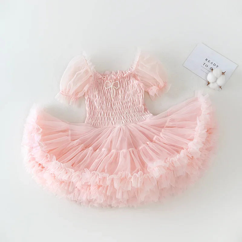 Girl Princess Dress Baby Girl Tulle Dress Summer Girls Cake Skirts Party Evening Girl Dresses