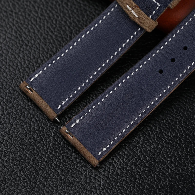 Handmade Leather Watchband Release Soft  Ultra-Thin Soft Strap