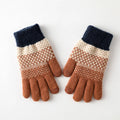 Women's Knitted Gloves Cycling Gloves Warm Thickened Anti Cold Touch Screen Finger Count