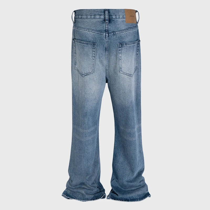 Jeans Men Loose Blue Denim Pants Designer Jeans Trousers