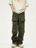 Baggy Cargo Jeans Pants For Men Clothing Straight Luxury Trousers