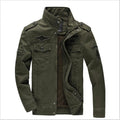 Army Military Jacket Men Cotton Stand Collar Autumn Winter Bomber Jacket Men