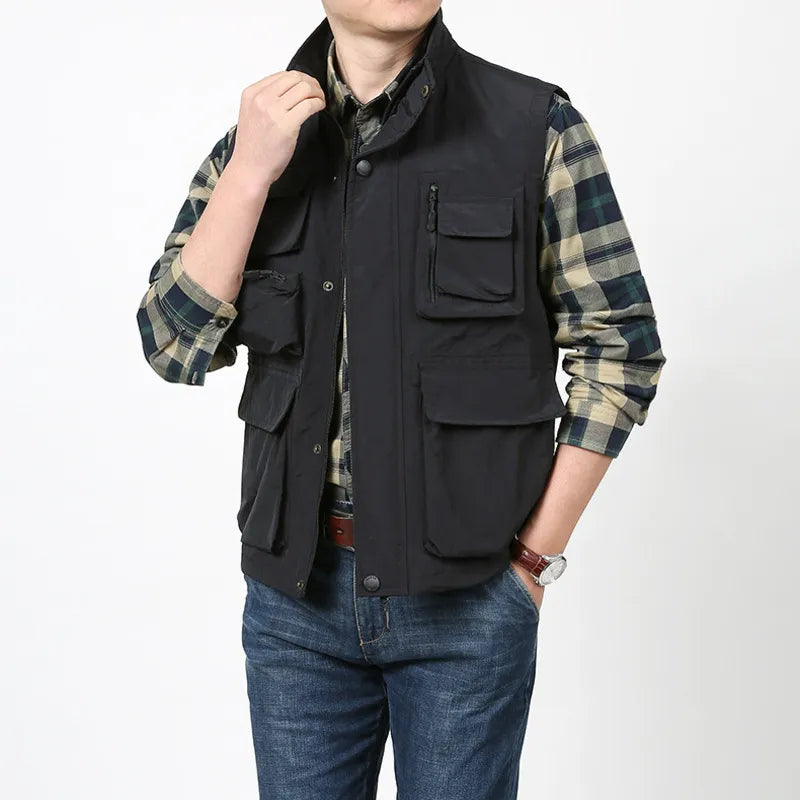 Vest Summer Spring Clothes Men Tactical Military Men's Clothing Sleeveless Jacket Man Multi-pocket Jackets