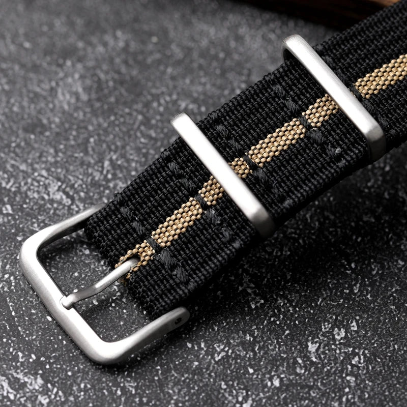 Encrypted Nylon Watch Watchband Men Breathable Canvas Bracelet 20 22mm Ultra-Thin Bracelet