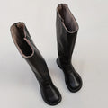 Genuine leather large head wide edition women winter wool handmade boots