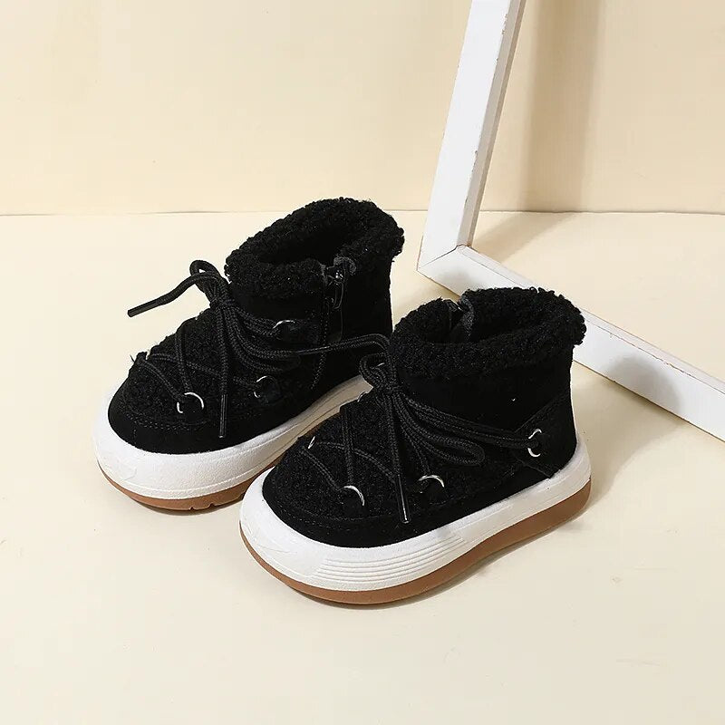 Autumn Winter Baby Boots Warm Plush Toddler Kids Sneakers Infant Shoes Little Boys Girls Boots