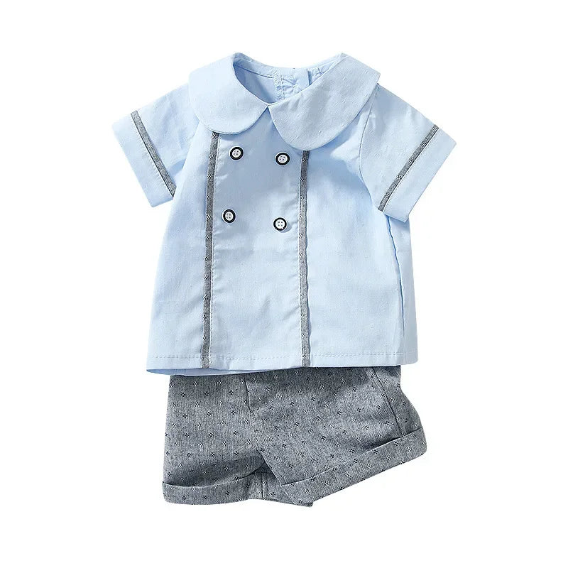 Summer Suit For Baby Boy Spanish Clothes Set Children Boutique Outfits Shorts Pant