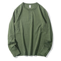 Men Spring Fall Solid Simple Basic Pullover Casual Loose Bottoming Tops