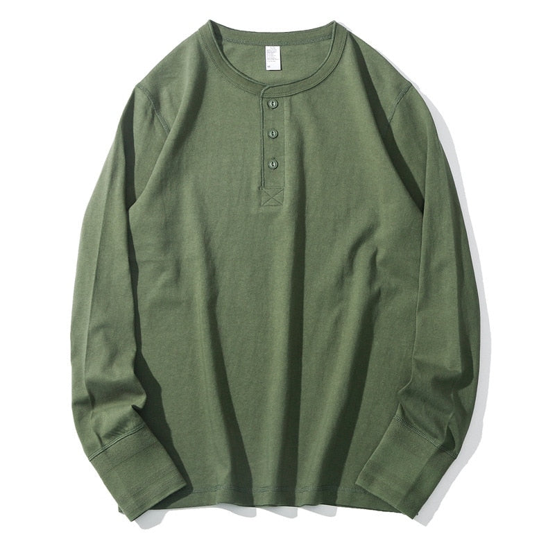 Men Spring Fall Solid Simple Basic Pullover Casual Loose Bottoming Tops