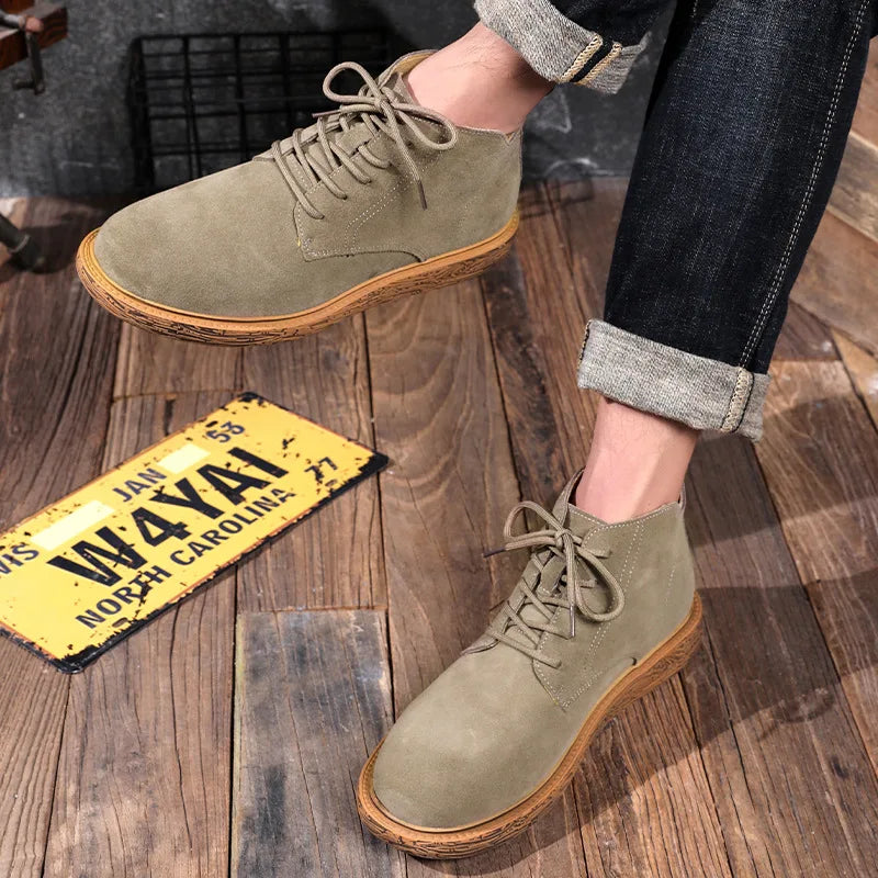 Natural Men‘s Boots Ankle Boots Work Style Autumn Shoes For Men