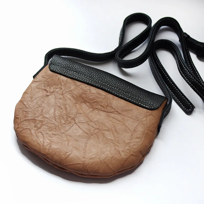 Handmade small semi-round bag single shoulder bag  women bag