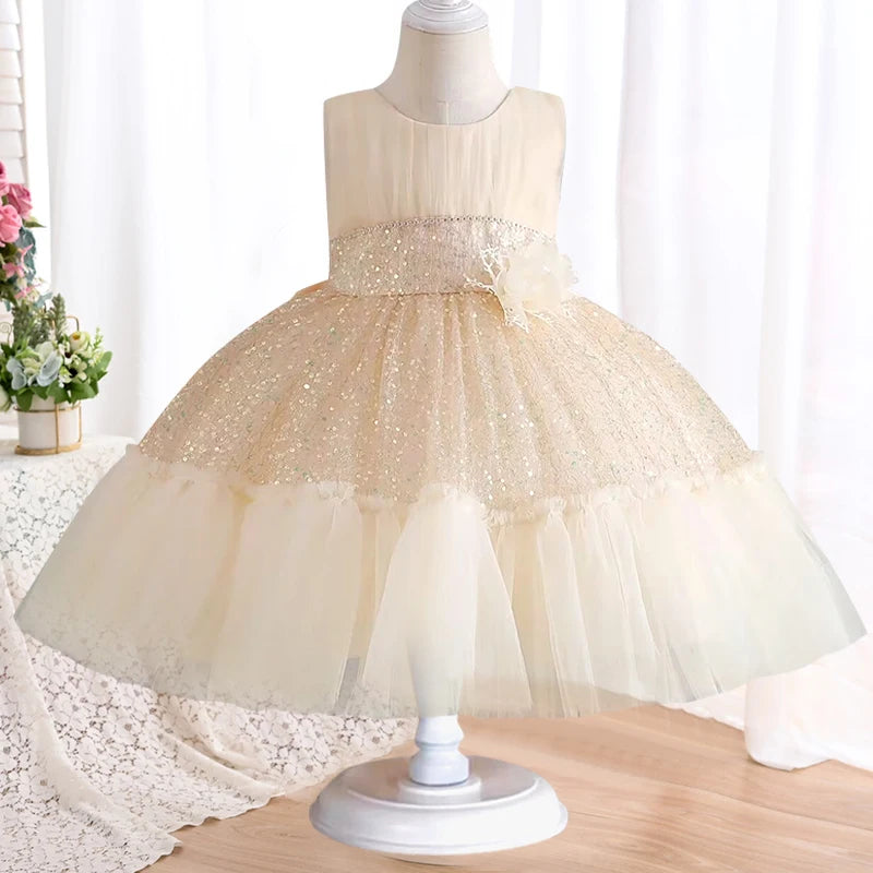 Toddler Girl Baby Dress First Birthday Party Dress Flower Girl Wedding Dress Graduation