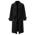 Trench Coat Trench Men Overcoat Male Long Windbreaker Streetwear Men Coat Outer Wear Clothing