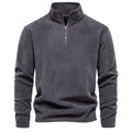 Winter Thicken Warm Fleece Hoodless Sweatshirt for Men Pullover Men's Sweatshirts