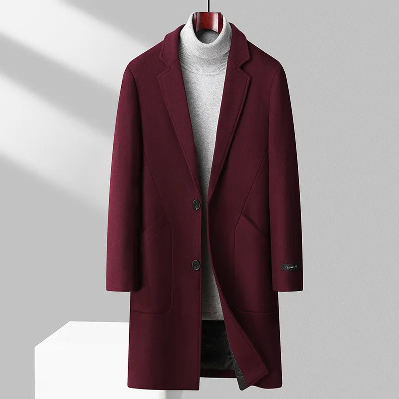 Wool Coat Handsome Spring and Autumn Plankton Handsome Men Version of The Trend Business Coat