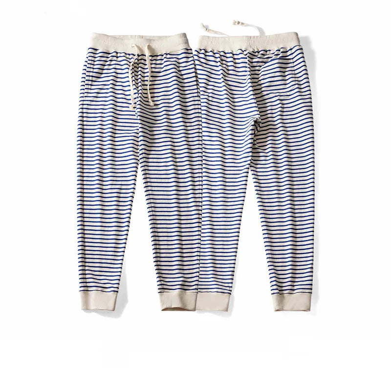 Sweatpants Sea Soul Striped Trousers Men loose Outdoor Pants