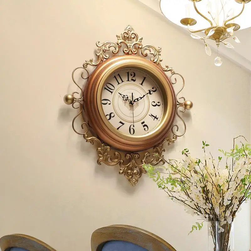 American Wall Clock French Clock Wall Hanging European Living Room Watch Home Clock