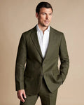 Summer Linen Elegant Men Suit Smart Casual Slim Fit Blazers Piece Set